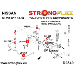 STRONGFLEX|281994A: Rear diff mount bush SPORT Nissan S-chassis 180SX/200SX 240SX Silvia IV 83-88 S12 2