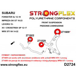 STRONGFLEX|276250B: Zestaw zawieszenia przedniego SPORT Subaru Forester IV 12-18 SJ Levorg 14-20 VM XV/Crosstrek I 12-17 GP WRX 2