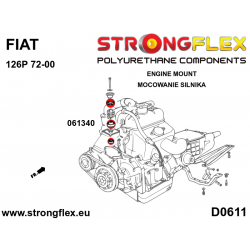 STRONGFLEX|061340B: Wkładki poduszki silnika Fiat 126p 2