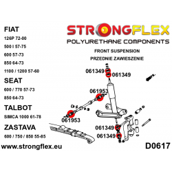 STRONGFLEX|061953A: Front wishbone - inner bush SPORT Fiat 126p 72-99 600 55-69 850 64-73 1100/1200 2