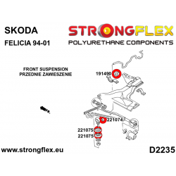 STRONGFLEX|191490A: Tuleja stabilizatora przedniego SPORT Škoda Felicia 2