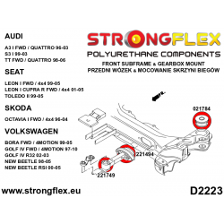 STRONGFLEX|221749B: Tuleja łapy skrzyni Audi A3/S3 RS3 I 96-03 8L FWD 99-03 Quattro II 03-13 8P 06-13 11-13 TT TTS 2