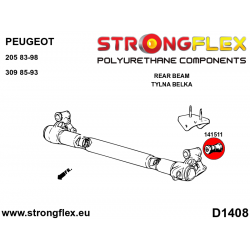 STRONGFLEX|141511A: Rear beam bush SPORT Peugeot 309 85-93 GTI TD 86-93 205 83-98 Rallye Diesel 84-98 2