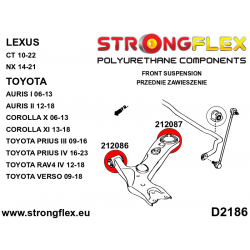 STRONGFLEX|212086A: Front control arm – front bush SPORT Toyota Corolla X 06-13 E140 E150 XI 13-18 E170 E180 C-HR I 16-23 XII 2