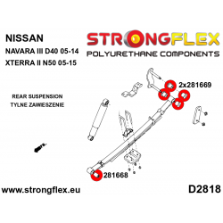 STRONGFLEX|281669A: Tuleja wieszaka resora SPORT Nissan Navara II 04-14 2