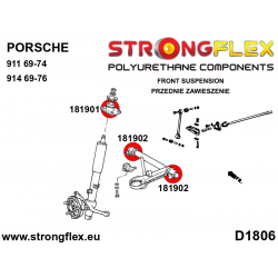 STRONGFLEX|181902B: Tuleja wahacza przedniego Porsche 911 2