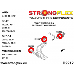 STRONGFLEX|226240A: Full suspension polyurethane bush kit SPORT Audi A1/S1 I 10-18 8X 14-18 2