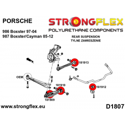 STRONGFLEX|186102A: Zestaw tylnego zawieszenia SPORT Porsche Boxster/Cayman 986 97-04 987 05-12 2