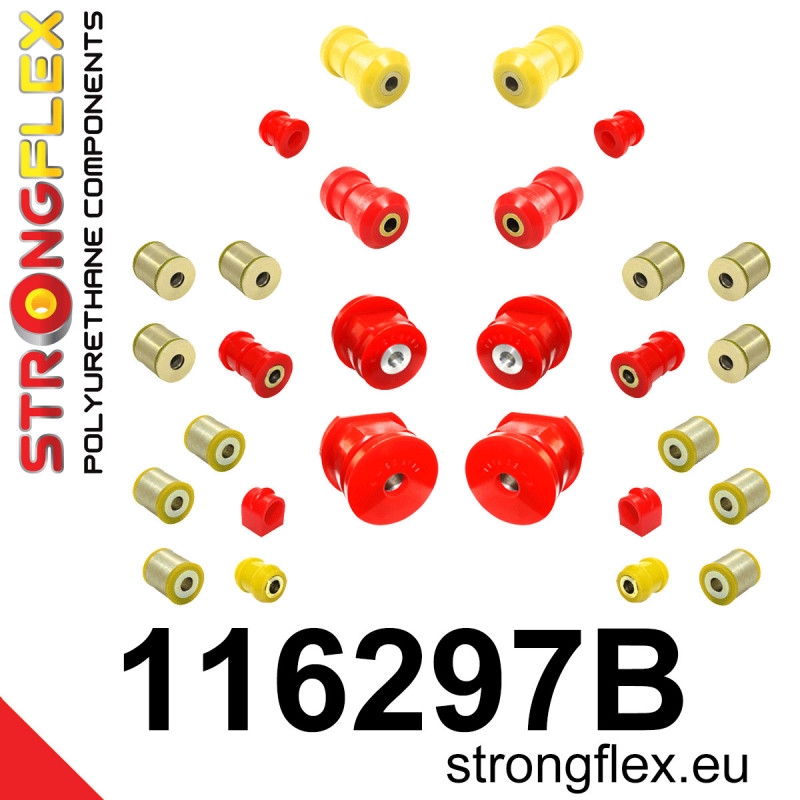 STRONGFLEX|116297B: Kompletny zestaw zawieszenia Mercedes Klasa E W124 84-97 4MATIC