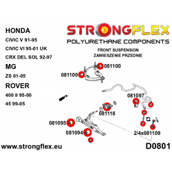 STRONGFLEX|081097A: Tuleja stabilizatora przedniego SPORT Acura Integra III 93-01 DB6/7/8/9/DC1/2/4 DC1/4 Type R 2