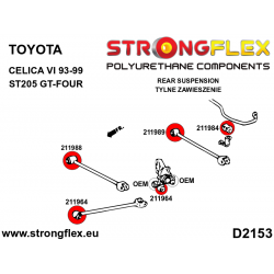 STRONGFLEX|211989A: Hinterer Querlenker – hintere Buchse SPORT Toyota Celica VI 93-99 T200 ST205 GT-Four 2