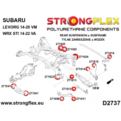 STRONGFLEX|276256A: Zestaw tulei tylnego wózka SPORT Subaru Levorg 14-20 VM WRX STI 14-22 VA 2