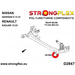 STRONGFLEX|281985A: Rear beam bush SPORT Nissan Qashqai II 13-21 2