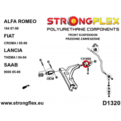 STRONGFLEX|131966A: Front control arm – rear bush SPORT Saab 9000 2