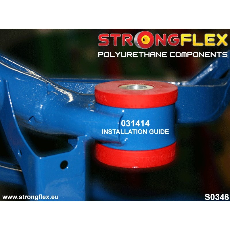 STRONGFLEX|031414A: Tuleja tylnego wózka tylna SPORT BMW Seria 3 IV 98-07 E46 97-06 rwd 00-06 M3 xi/xd 00-04 Compact X3 I