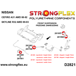 STRONGFLEX|286216B: Kompletny zestaw zawieszenia R32 AWD Nissan Skyline VIII 89-94 R32 AWD Cefiro 88-92 2
