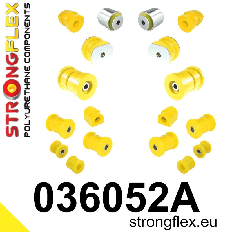 STRONGFLEX|036052A: Full suspension bush kit SPORT BMW Series 5 II 81-88 E28 Seria 6 I 76-89 E24 82-89