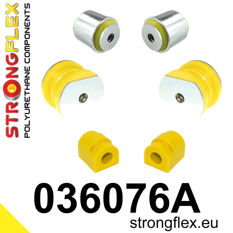 STRONGFLEX|036076A: Front suspension bush kit SPORT BMW Series 5 II 81-88 E28 Seria 6 I 76-89 E24 82-89