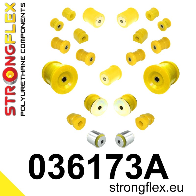 STRONGFLEX|036173A: Komplette Fahrwerk Buchsen SPORT BMW Serie 5 III 88-96 E34 7 II 86-94 E32