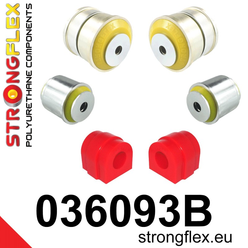 STRONGFLEX|036093B: Vorderachsbuchsen Satz BMW Serie 5 V 03-10 E60/E61 Sedan xi xd Touring
