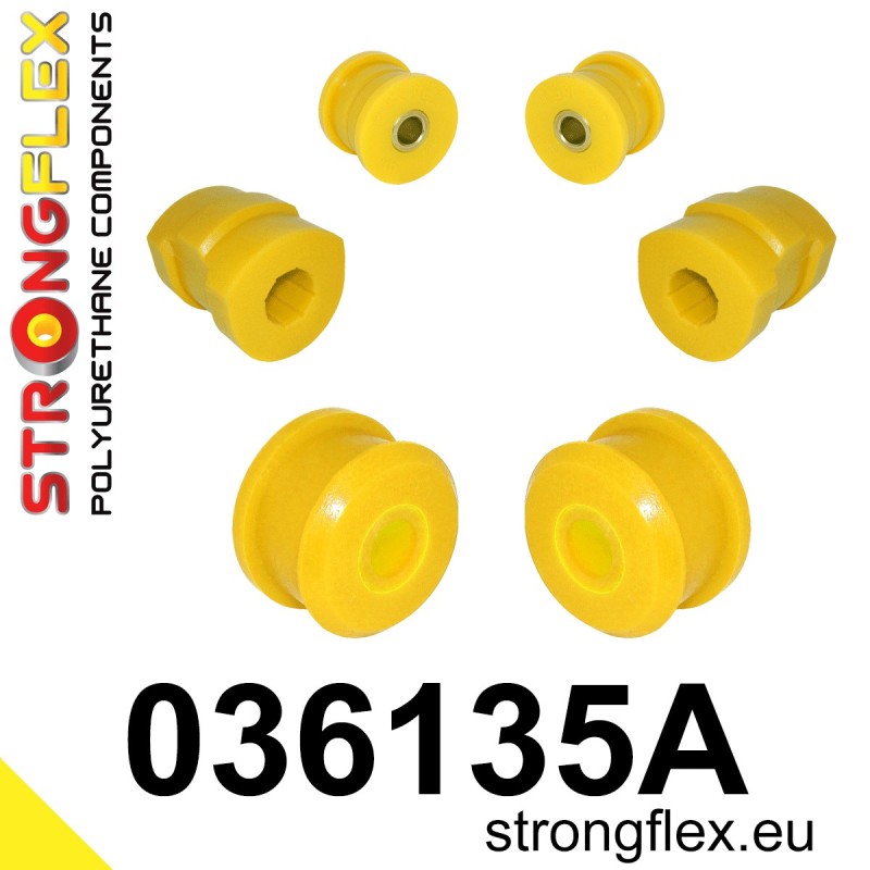 STRONGFLEX|036135A: Front suspension bush kit SPORT BMW Series 3 II 82-91 E30 III 90-99 E36 93-00 Compact 92-99 M3 Z1 89-91