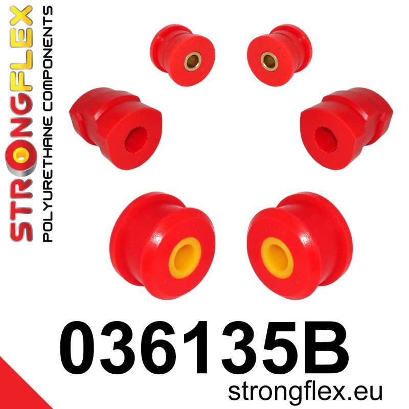 STRONGFLEX|036135B: Front suspension bush kit BMW Series 3 III 90-99 E36 93-00 Compact 92-99 M3 Z3 94-02