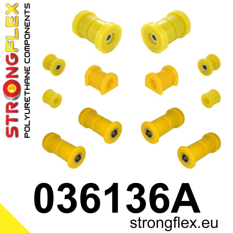STRONGFLEX|036136A: Rear suspension bush kit SPORT BMW Series 3 III 90-99 E36 93-00 Compact Z3 94-02