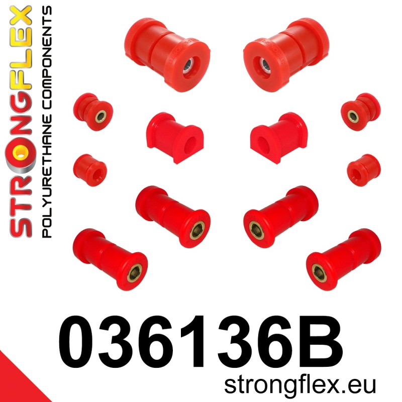 STRONGFLEX|036136B: Rear suspension bush kit BMW Series 3 III 90-99 E36 93-00 Compact Z3 94-02