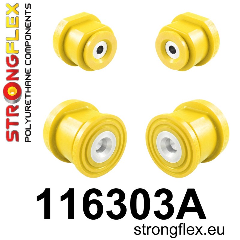 STRONGFLEX|116303A: Rear subframe bush kit SPORT Mercedes CLK-Class W209 02-10 SLK R171 04-11 Class C W203 00-11 00-07 RWD