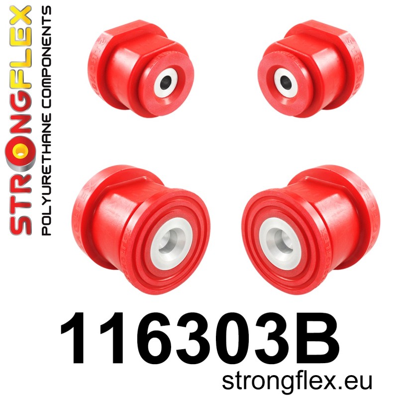 STRONGFLEX|116303B: Rear subframe bush kit Mercedes CLK-Class W209 02-10 SLK R171 04-11 Class C W203 00-11 00-07 RWD CL203