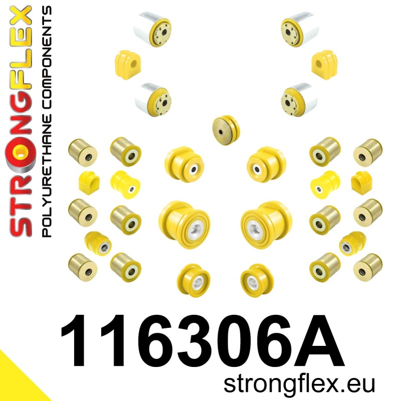 STRONGFLEX|116306A: Full suspension polyurethane bush kit SPORT Mercedes SLK R171 04-11