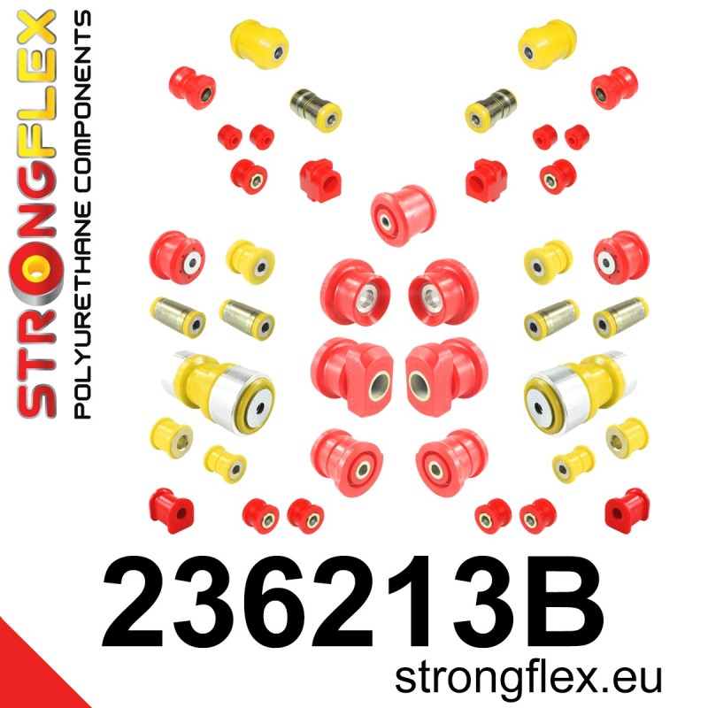 STRONGFLEX|236213B: Full suspension bush kit Volvo Seria 700 760 81-92 multilink 780 86-91 900 960 I 90-94 multilink 1