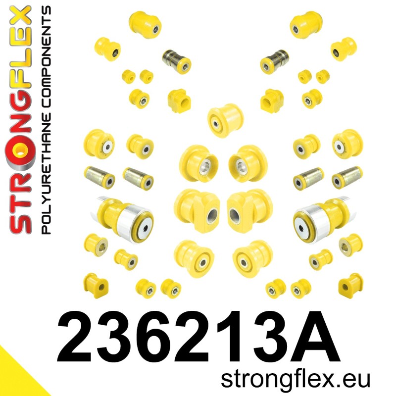 STRONGFLEX|236213A: Full suspension bush kit SPORT Volvo Seria 700 760 81-92 multilink 780 86-91 900 960 I 90-94 multilink 1