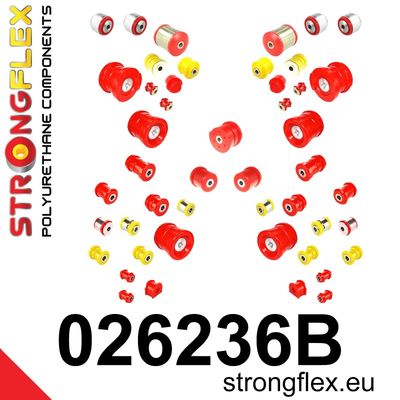 STRONGFLEX|026236B: Full suspension bush kit Audi A6/S6 RS6 C6 04-11 07-10