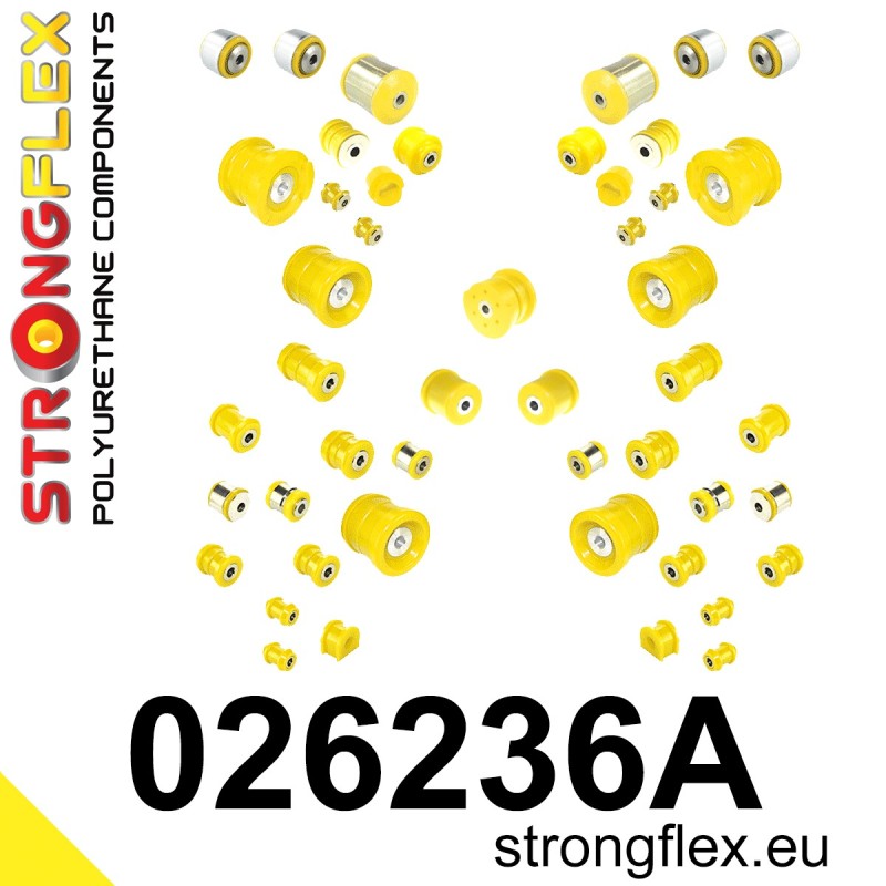 STRONGFLEX|026236A: Full suspension bush kit SPORT Audi A6/S6 RS6 C6 04-11 07-10