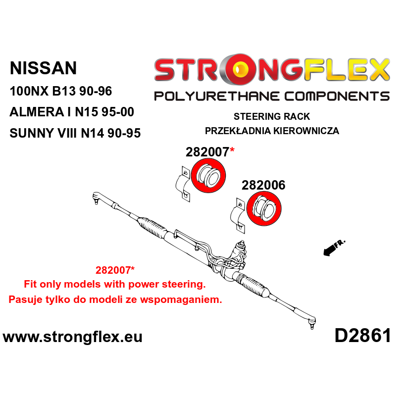 STRONGFLEX|286101A: Kompletny zestaw zawieszenia SPORT Nissan 100NX 90-96 B13 Sunny/Pulsar Sentra Sabre VIII 90-95 N14