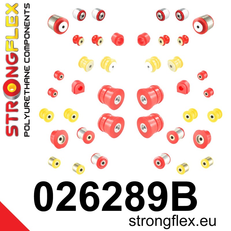 STRONGFLEX|026289B: Full suspension polyurethane bush kit Audi A8/S8 D4 09-17 FWD