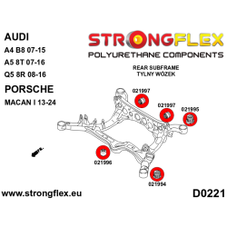 STRONGFLEX|021994B: Tuleja tylnego wózka – przednia Audi A4/S4 RS4 IV 07-15 B8 FWD Quattro Allroad A5 S5 RS5 8T 2
