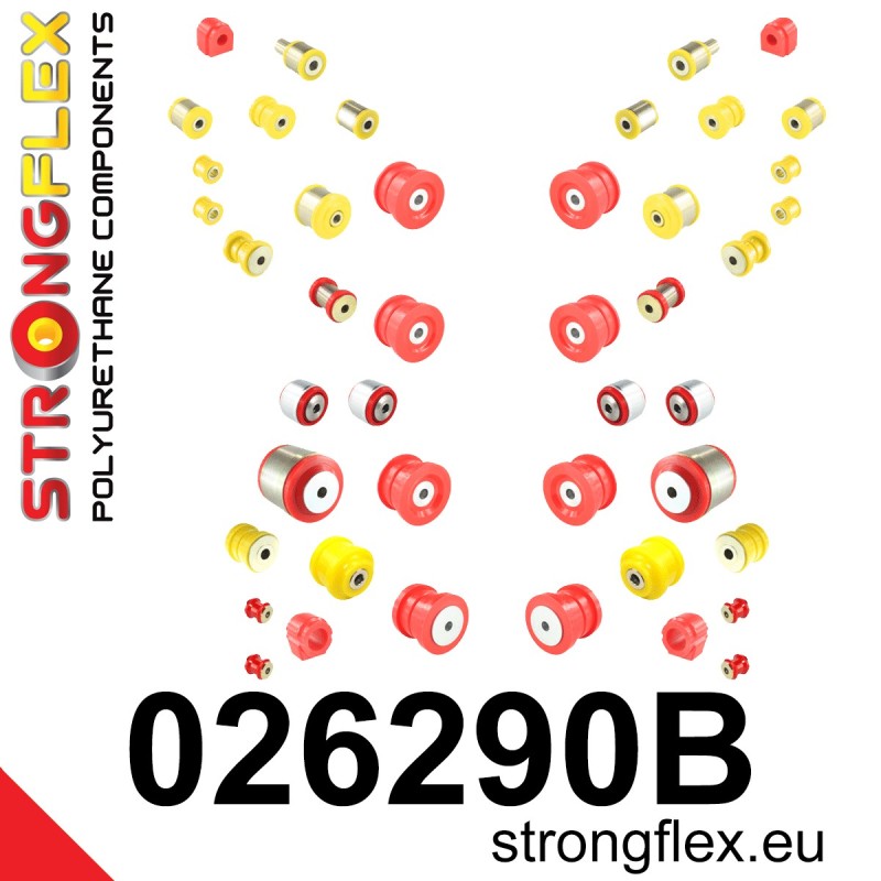 STRONGFLEX|026290B: Full suspension polyurethane bush kit Audi A8/S8 D3 02-09 FWD Volkswagen Phaeton I 02-16