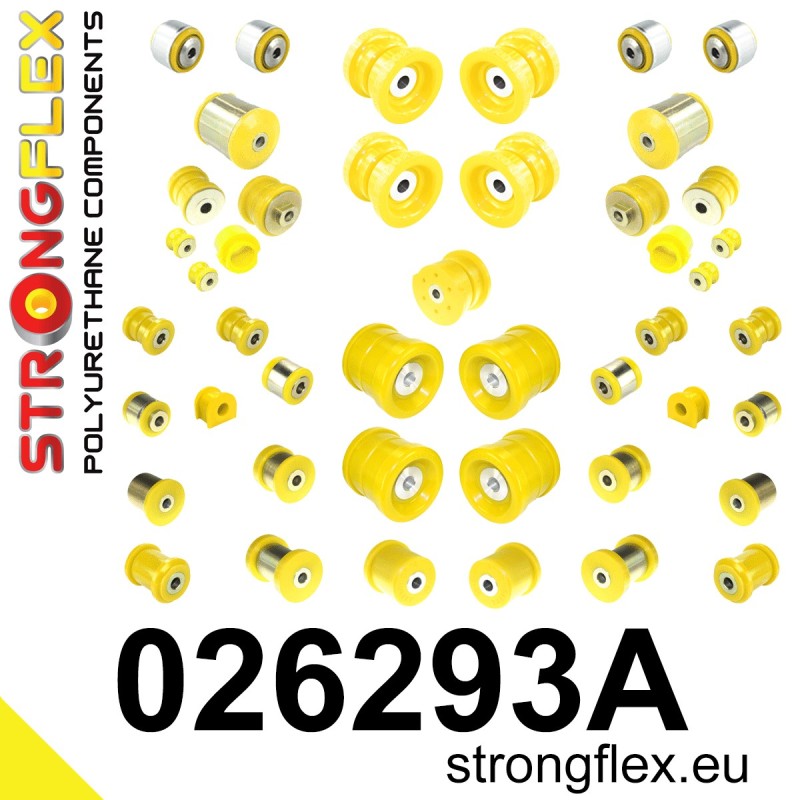 STRONGFLEX|026293A: Full suspension polyurethane bush kit SPORT Audi A4/S4 RS4 II 01-05 B6 Quattro III 05-08 B7 02-04