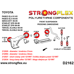 STRONGFLEX|216281A: Zestaw zawieszenia przedniego SPORT Toyota Sera 90-95 EXY1 Starlet EP91/Glanza V 96-99 EP82 GT 2
