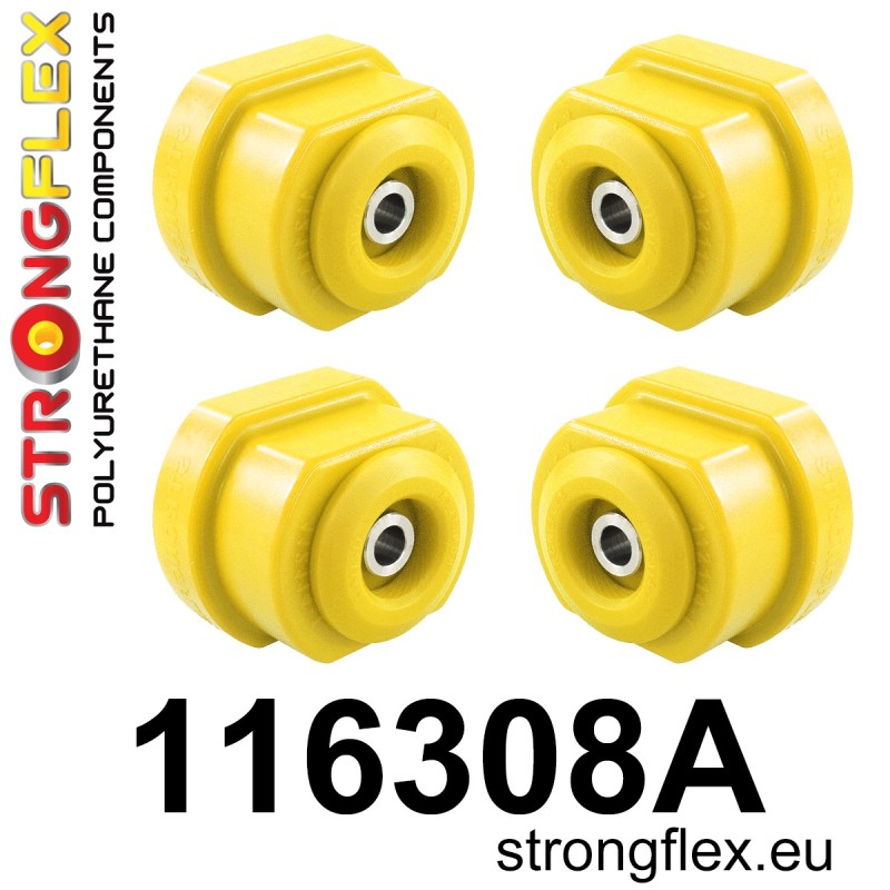 STRONGFLEX|116308A: Front subframe bush kit SPORT Mercedes SL R107 71-89/8 W114/W115 67-76