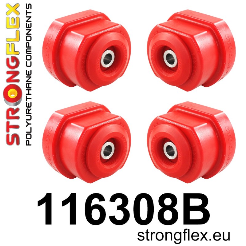 STRONGFLEX|116308B: Front subframe bush kit Mercedes SL R107 71-89/8 W114/W115 67-76