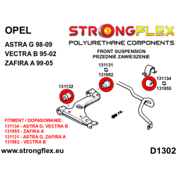 STRONGFLEX|131982A: Front control arm – rear bush SPORT Opel/Vauxhall Vectra Cavalier B 95-02 2