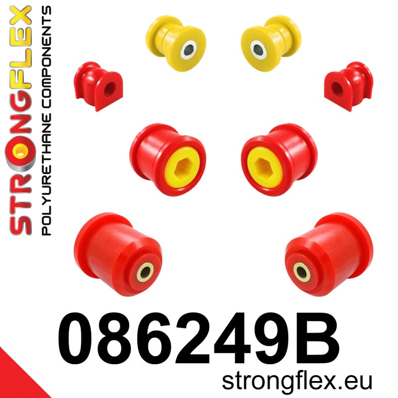 STRONGFLEX|086249B: Front suspension and ream beam bush kit Honda CR-Z 10-16