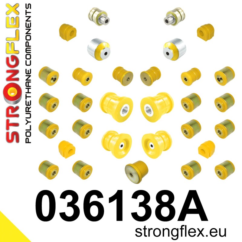 STRONGFLEX|036138A: Full suspension polyurethane bush kit SPORT BMW X1 I 09-15 E84 RWD