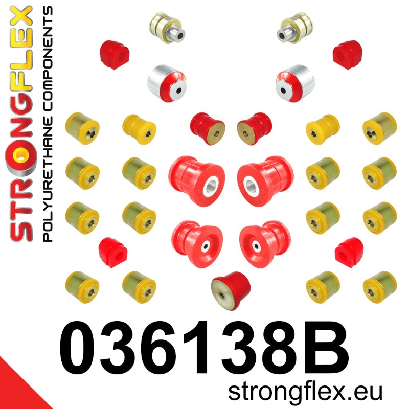 STRONGFLEX|036138B: Full suspension polyurethane bush kit BMW X1 I 09-15 E84 RWD