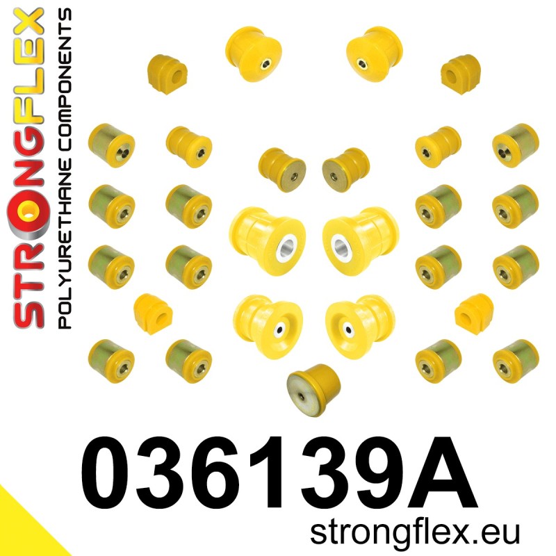 STRONGFLEX|036139A: Full suspension polyurethane bush kit SPORT BMW X1 I 09-15 E84 xDrive