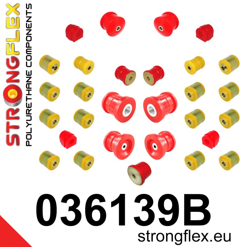 STRONGFLEX|036139B: Full suspension polyurethane bush kit BMW X1 I 09-15 E84 xDrive