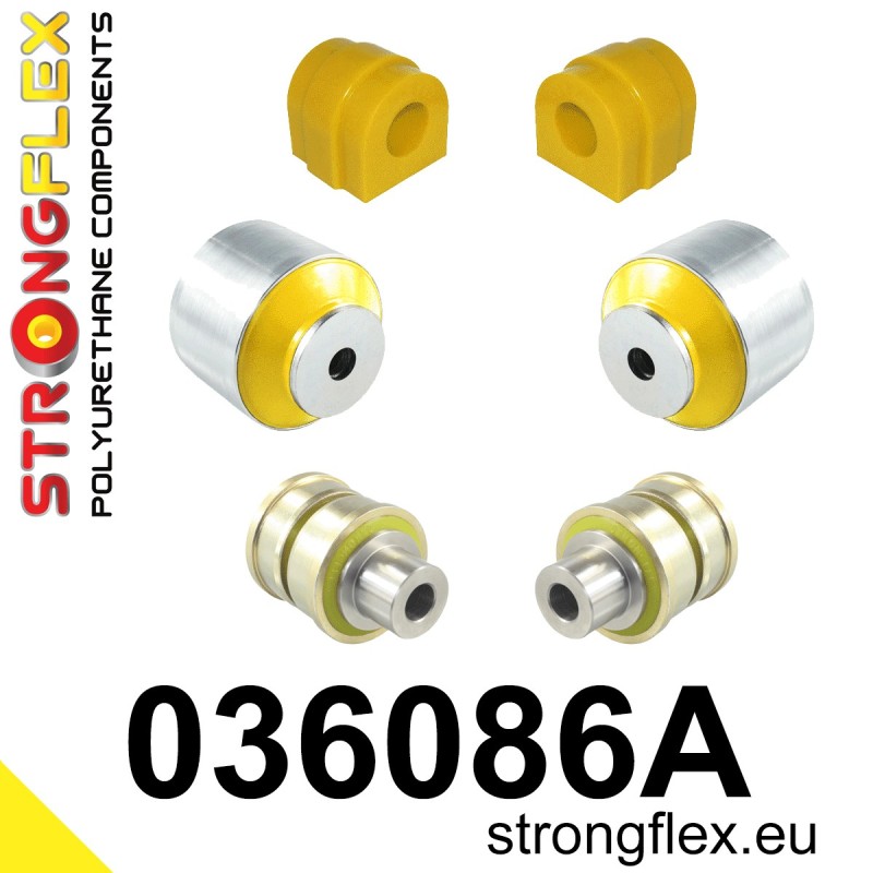 STRONGFLEX|036086A: Front suspension bush kit SPORT BMW Series 1 I 04-13 E81/E82 E87 E88 3 V E90 E91 E92 E93 rwd Z4 II 09-16
